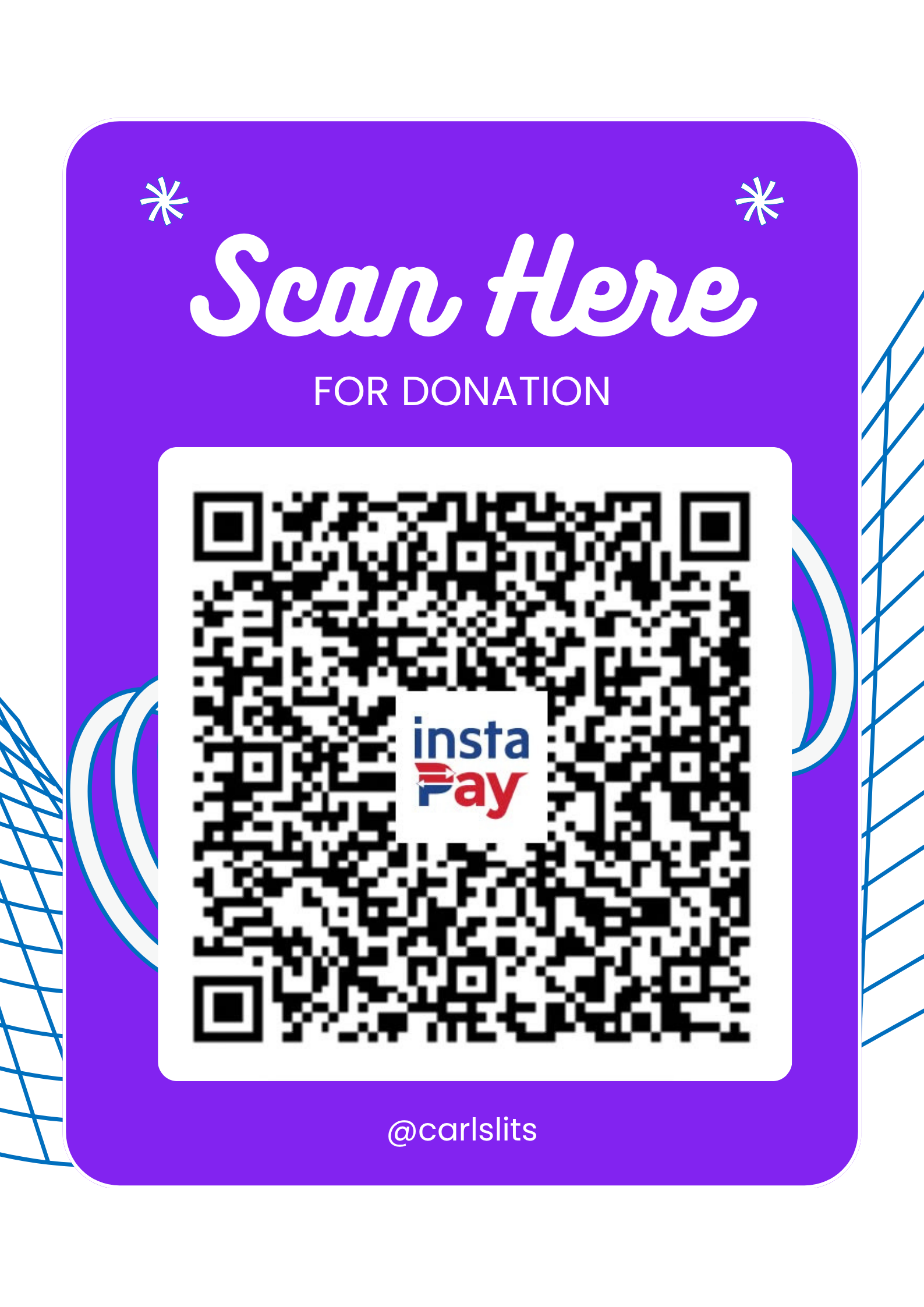 Maya donation QR code for @carlslits